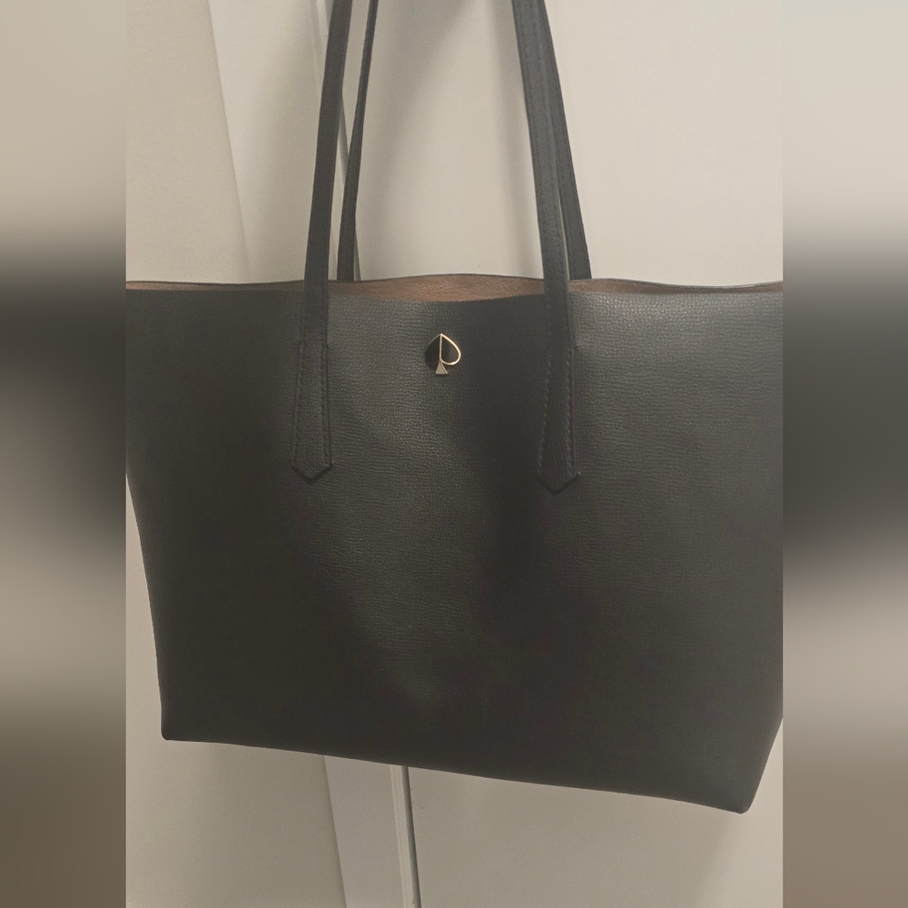 Elegant Black and Brown Tote